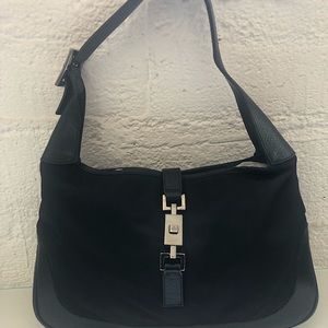 Gucci Jackie Bag circa 1998. Black leather and nylon.